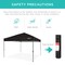 Best Choice Products 10x10ft Easy Setup Pop Up Canopy w/ 1-Button Setup, Wheeled Case, 4 Weight Bags